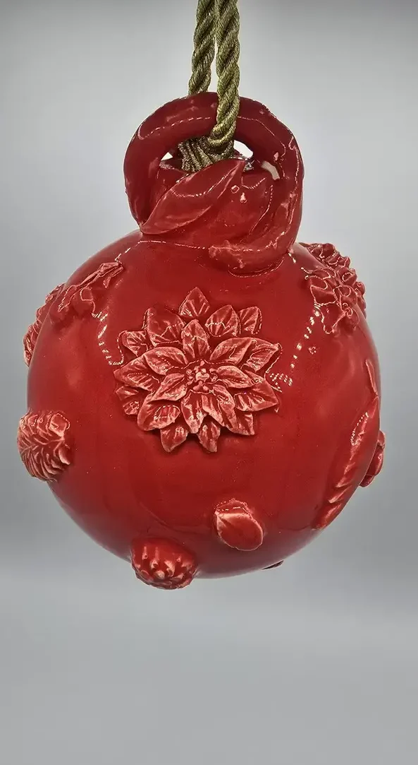 Boule de Noël rouge