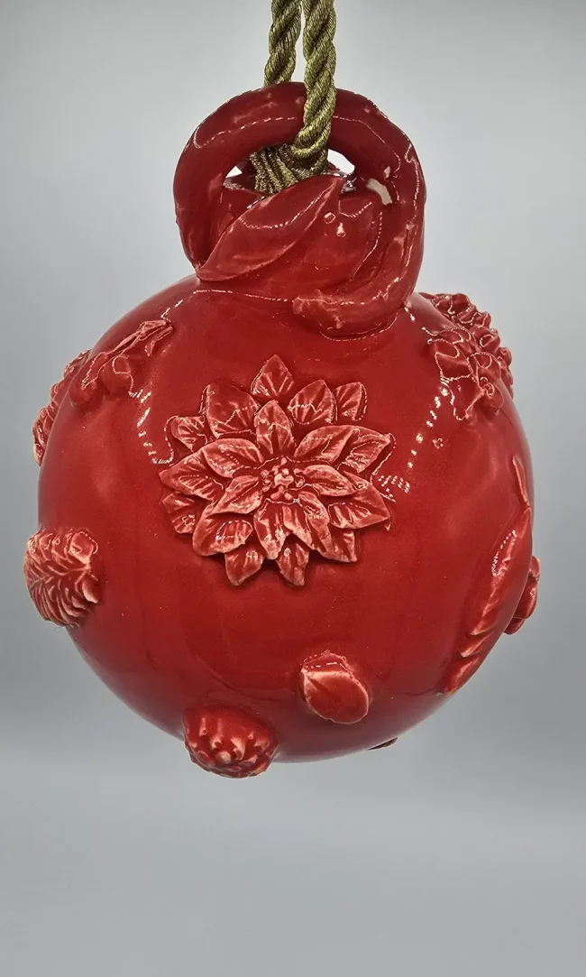 Boule de Noël rouge