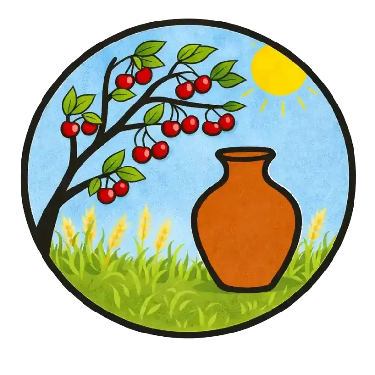 sous le cerisier saison été