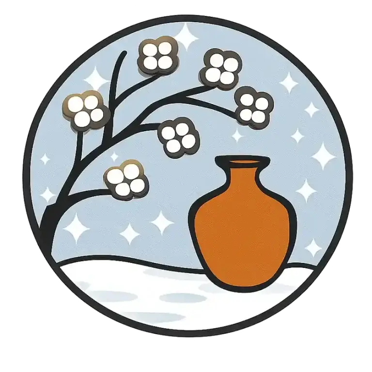 sous le cerisier saison d'hiver