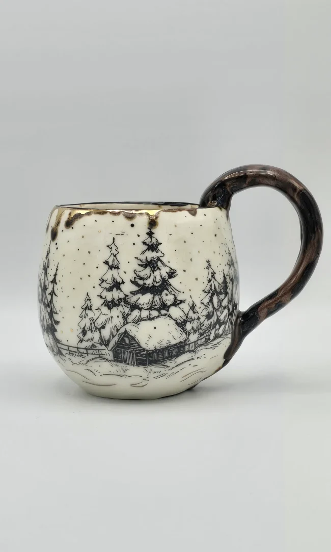 Mug Le Petit Chalet dans la Forêt