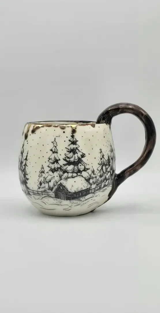 Mug Le Petit Chalet dans la Forêt